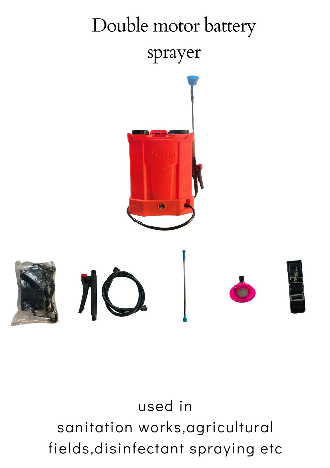 Double Motor Knapsack Battery Sprayer | Electric Sprayer